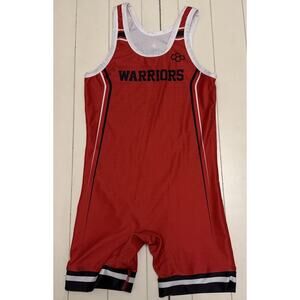 Rudis Mens Wrestling Singlet Jumpsuit Red Size SMALL 106-135 lbs